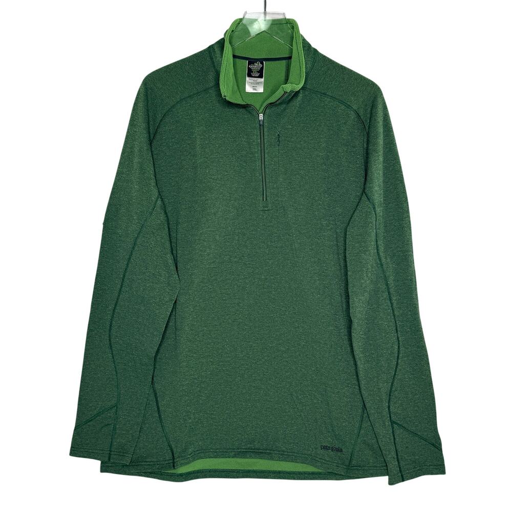 Patagonia Capilene Performance Baselayer 1/4 Zip Pullover Top XXL Mens Green